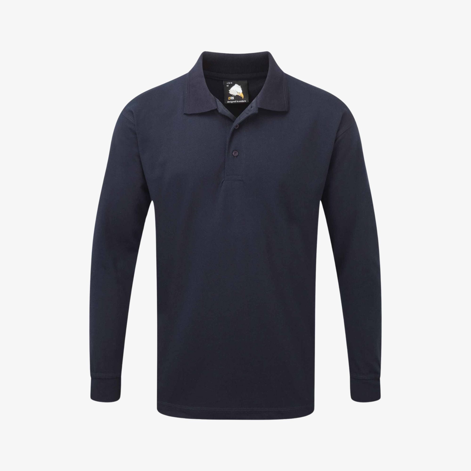 Premium Langarm Poloshirt Mischgewebe