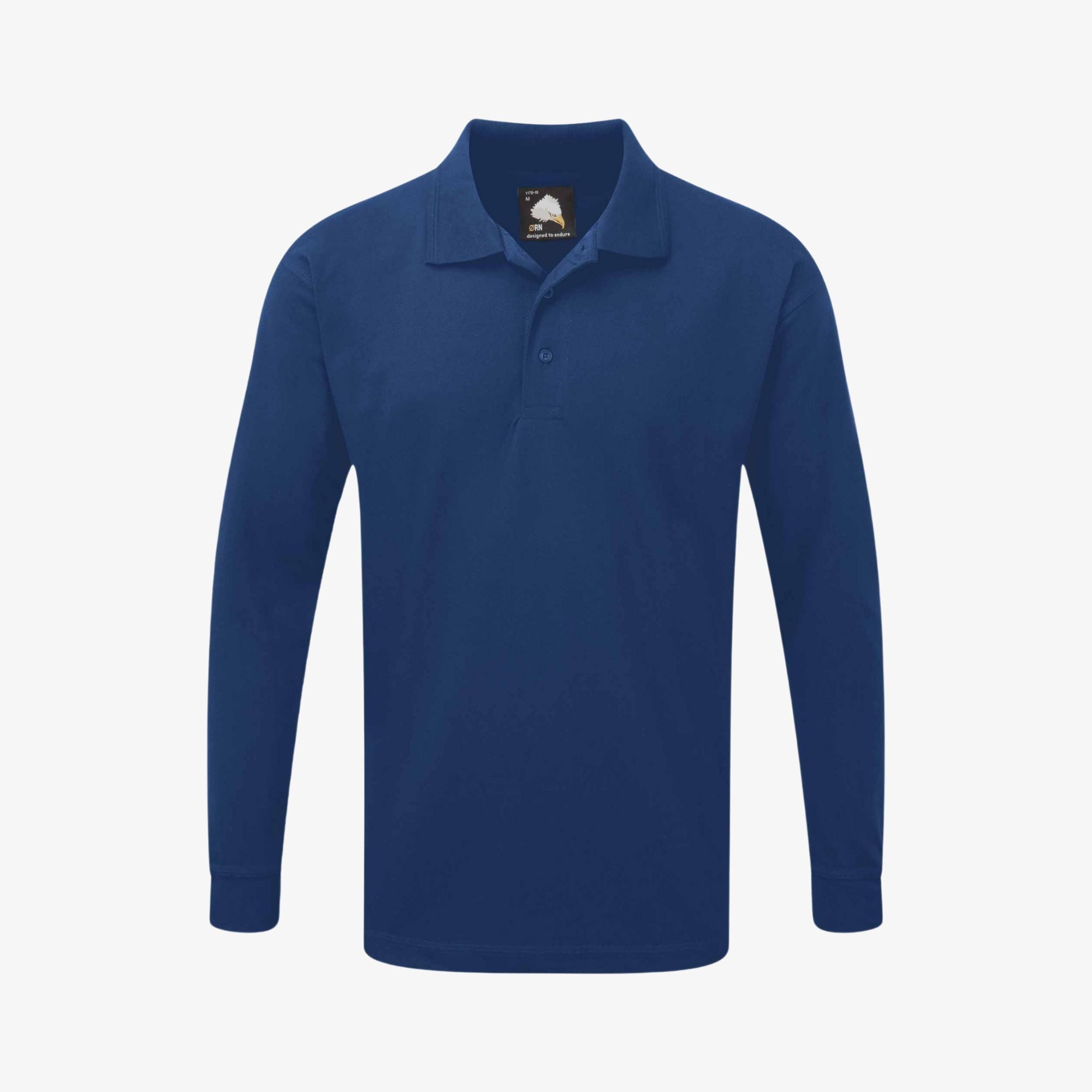 Premium Langarm Poloshirt Mischgewebe