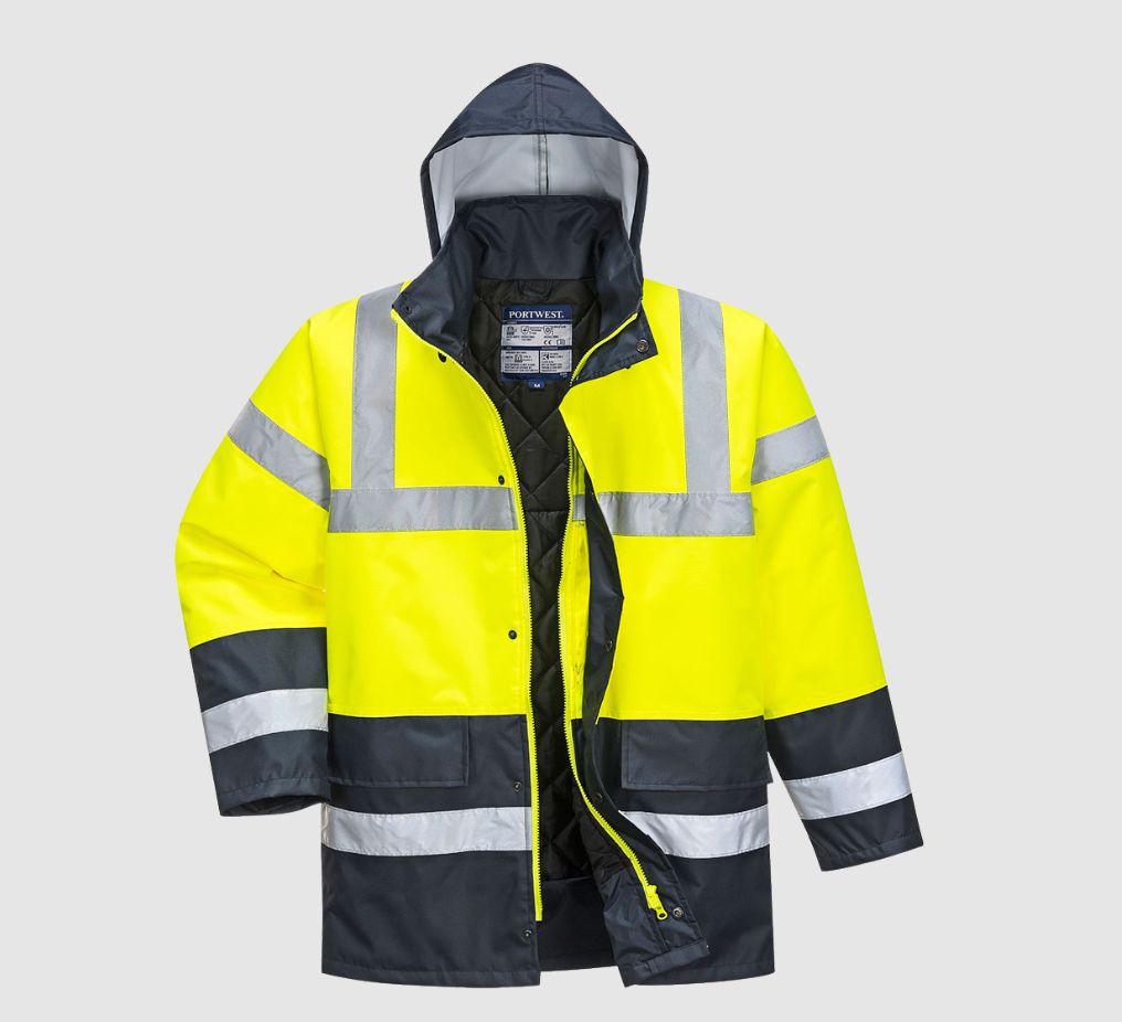 Warnschutz Parka Gelb/Navy