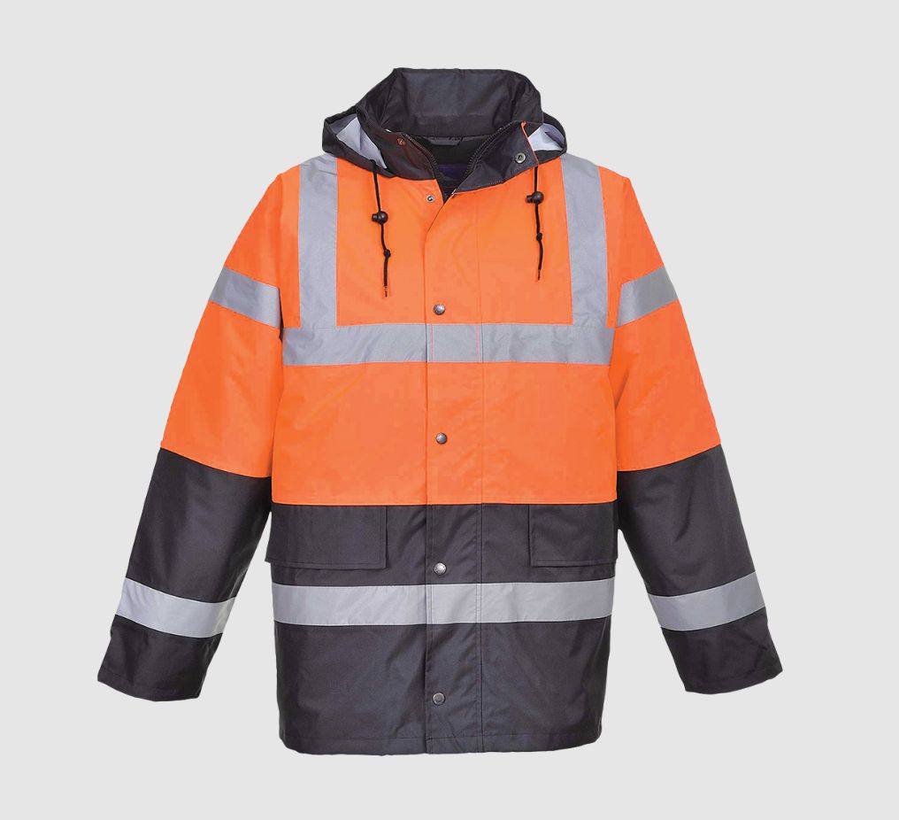 Warnschutz Parka Orange/Navy