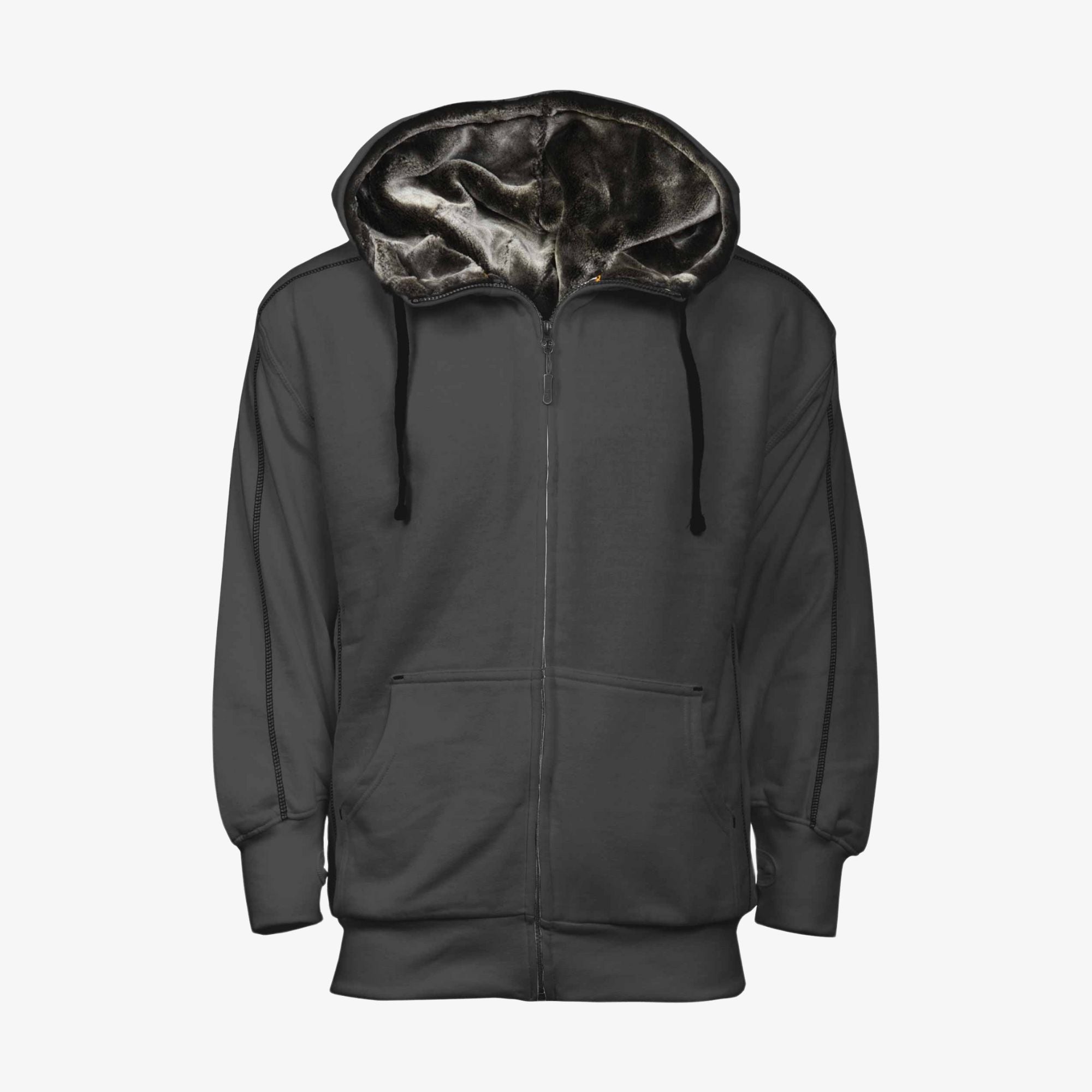 Winter Sweatjacke mit Kapuze, Fell Innenfutter