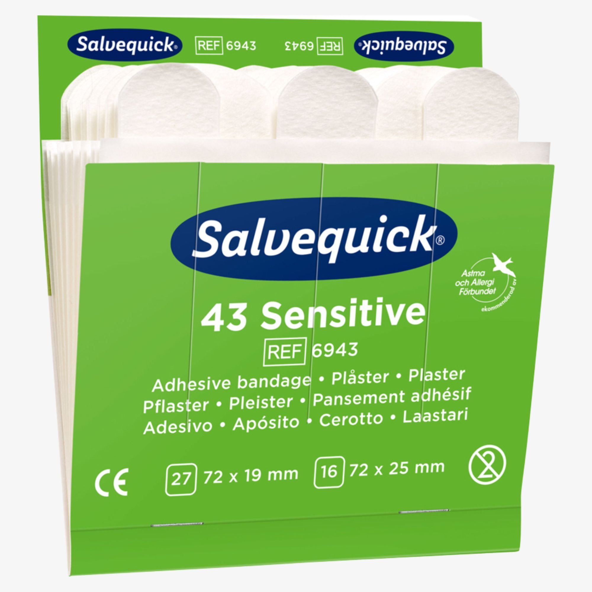 Salvequick Nachfüllsatz Vlies Sensitive