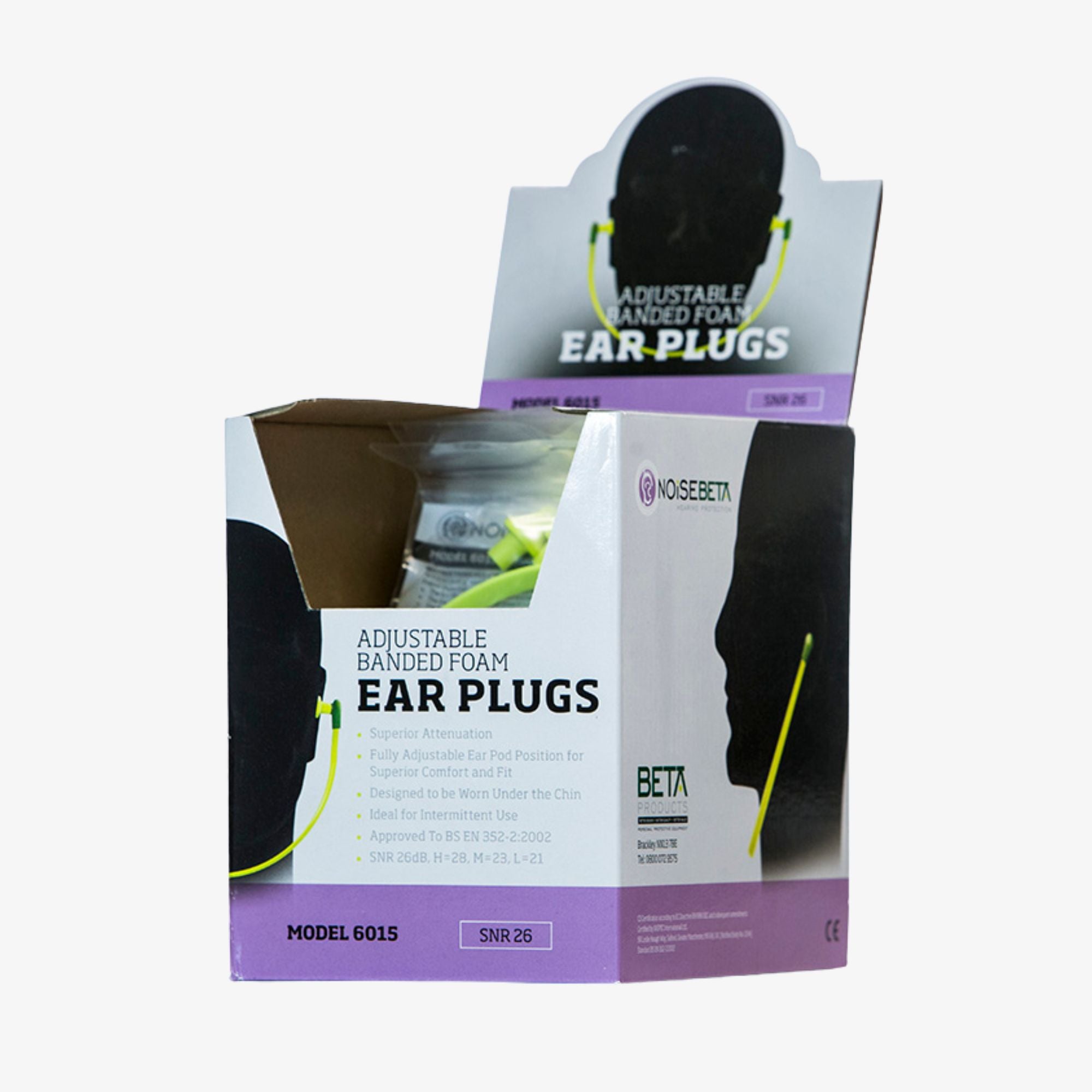 Verstellbares Schaumstoff-Ohrstöpselband SNR26