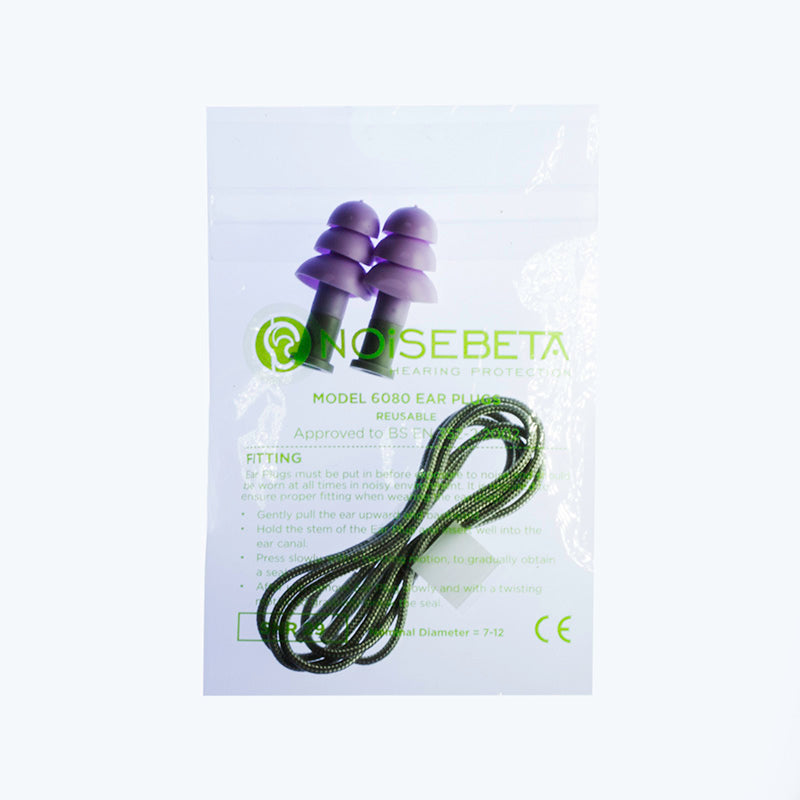 NoiseBETA Wiederverwendbare TPR-Gehörschutzstöpsel mit Kordel