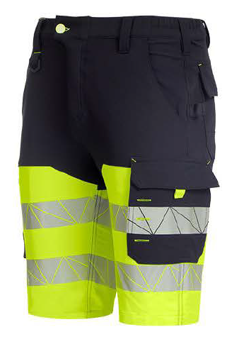 Reflex One Warnschutz Stretch Shorts mit Warnschutzklasse 1