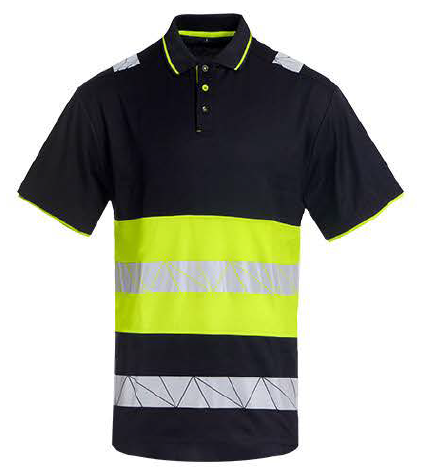 Reflex One Warnschutz Poloshirt mit Warnschutzklasse 1