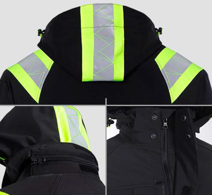Reflex One Winter-Warnschutz Softshelljacke mit Warnschutzklasse 1