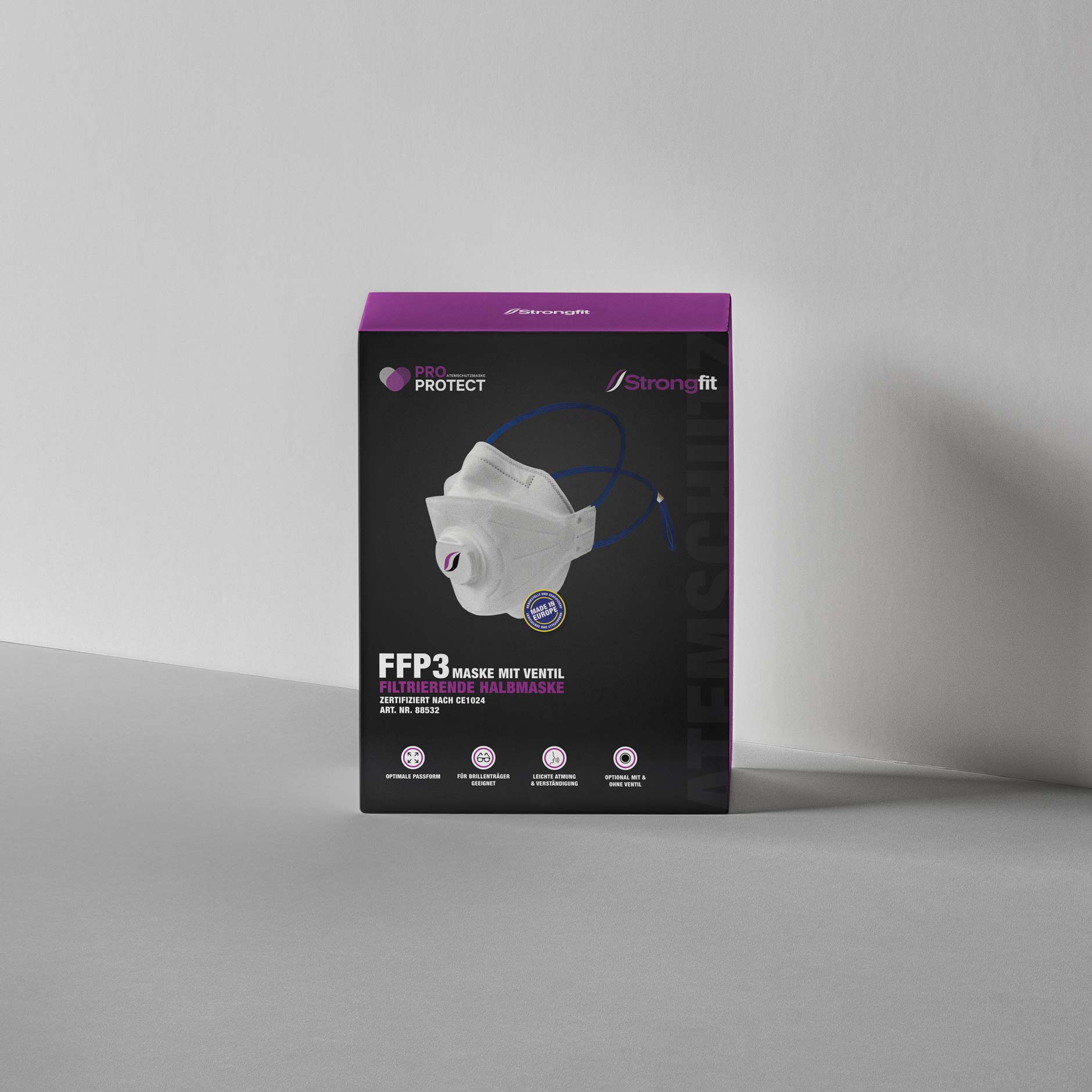 ProProtect Feinstaubmaske FFP3V NR D mit Ventil