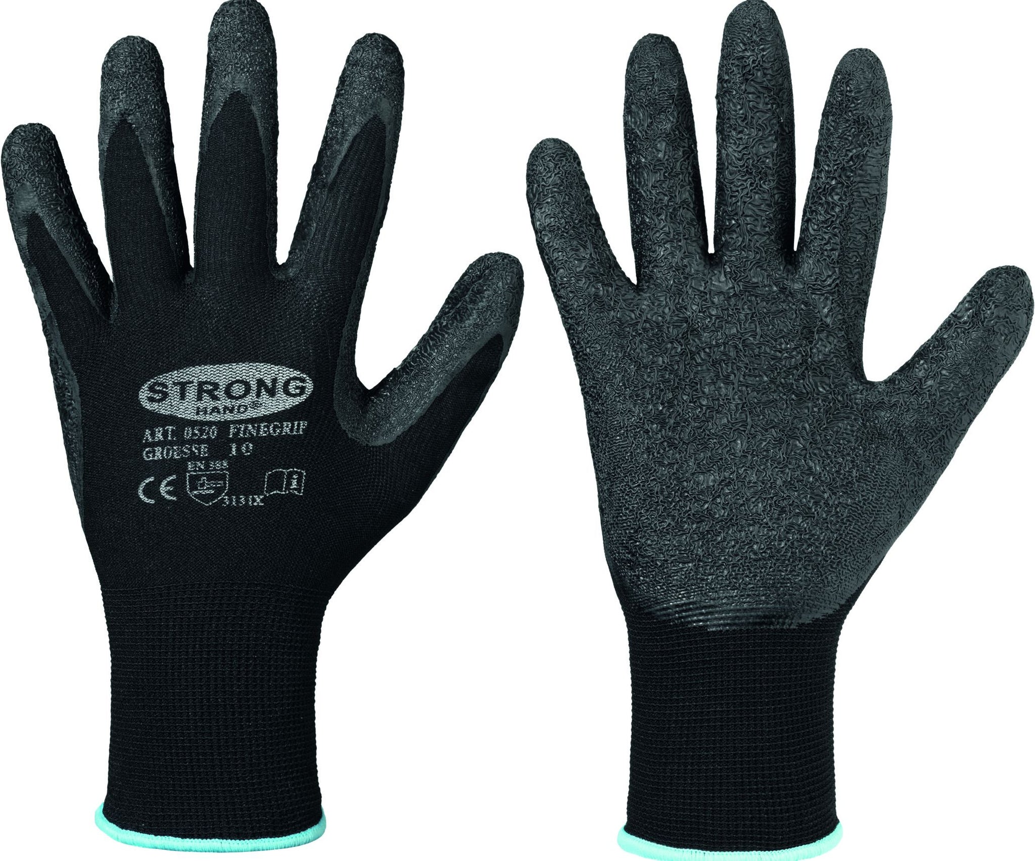STRONGHAND 0520 Finegrip Handschuhe mit rutschfester Latex-Beschichtung