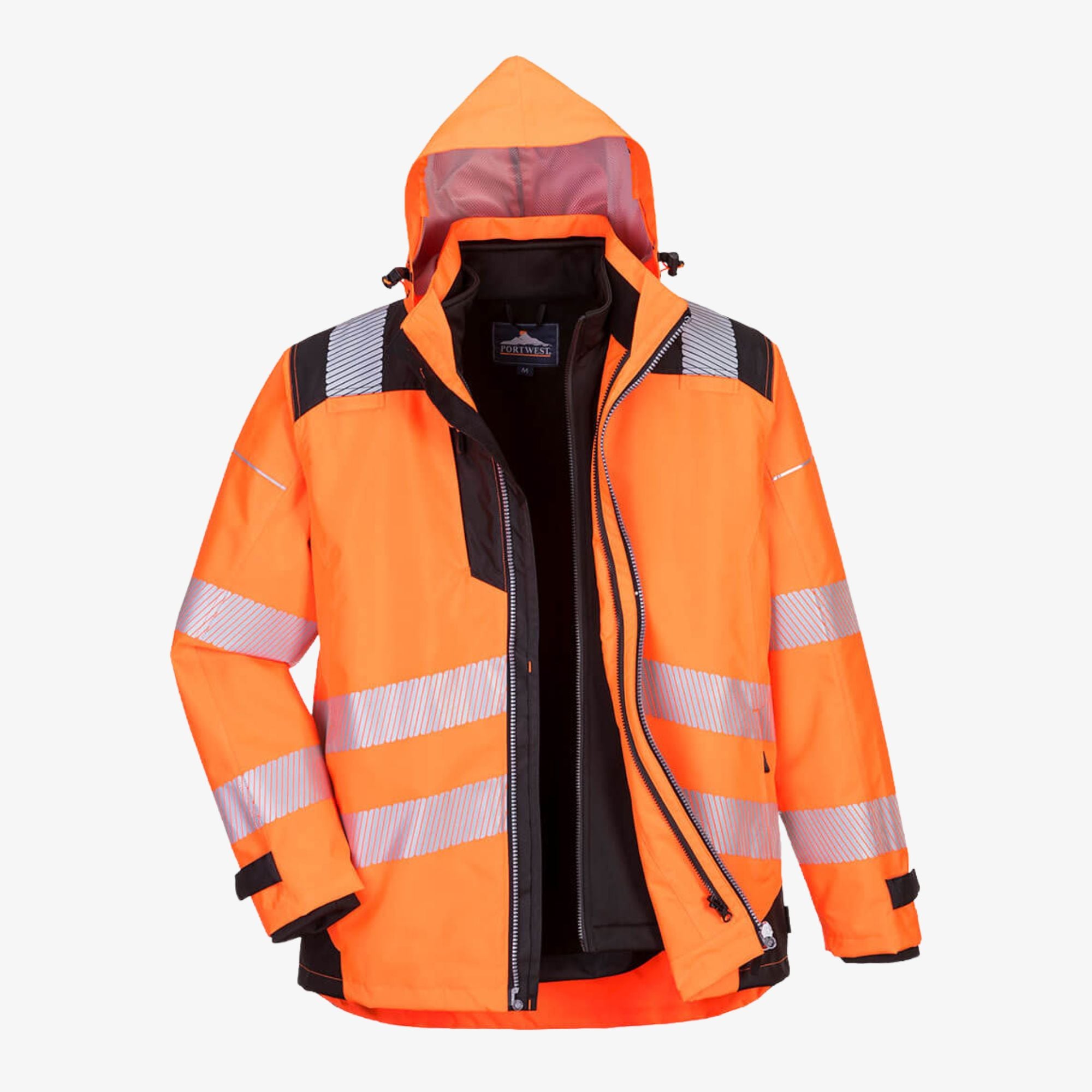 Warnschutz 3-in-1 Jacke Lang