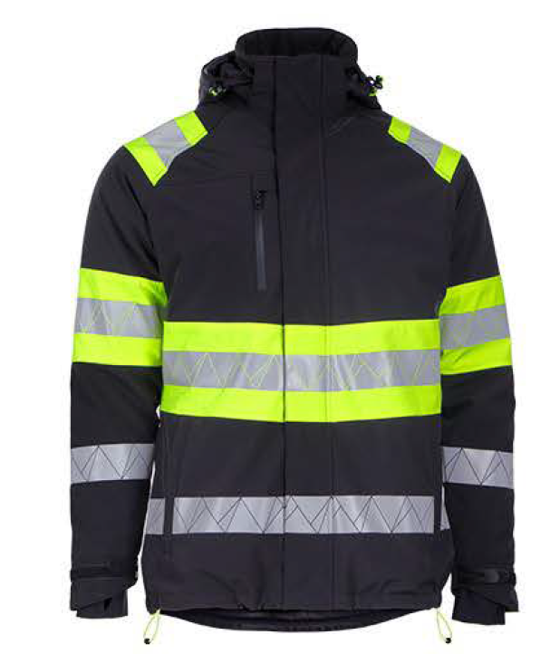 Reflex One Winter-Warnschutz Softshelljacke mit Warnschutzklasse 1