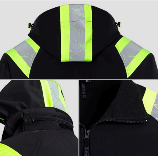Reflex One Warnschutz Softshelljacke mit Warnschutzklasse 1