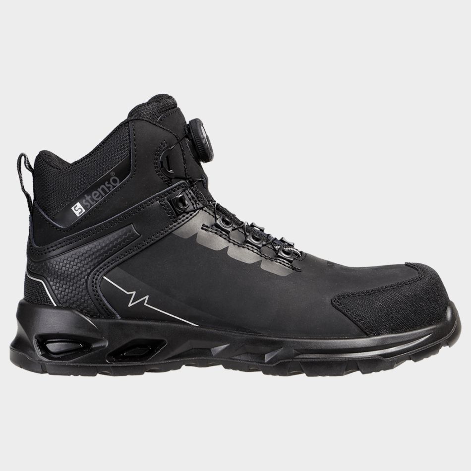Sicherheitsstiefel S3S SR Ruler schwarz mit Drehverschluss