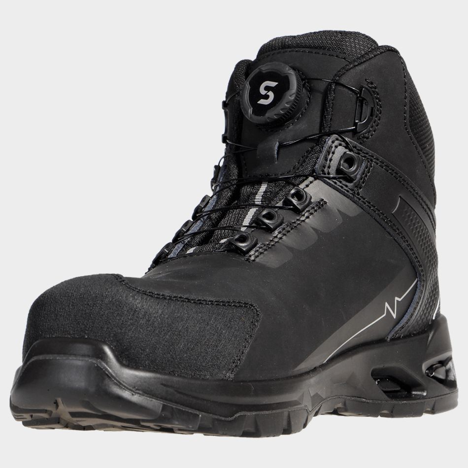 Sicherheitsstiefel S3S SR Ruler schwarz mit Drehverschluss