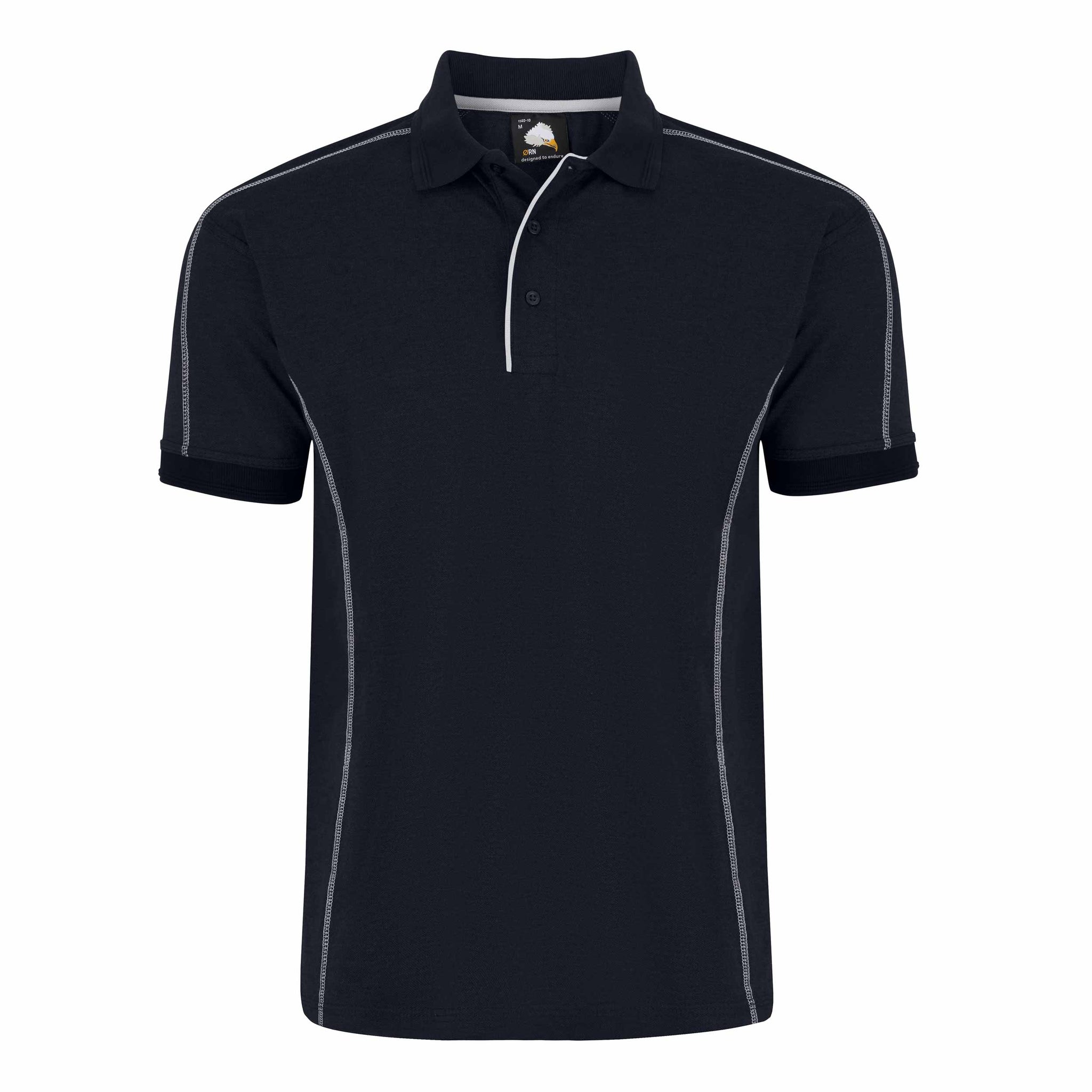 Poloshirt mit Kontraststreifen XS-5XL / 50% Polyester - 50% Baumwolle / 3 Farben / Crane