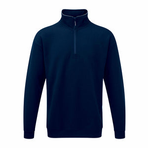 Quarter-Zip Sweatshirt/ 65% recycletes Polyester - 35% Baumwolle /  XS-5XL / 3 Farben / Grouse