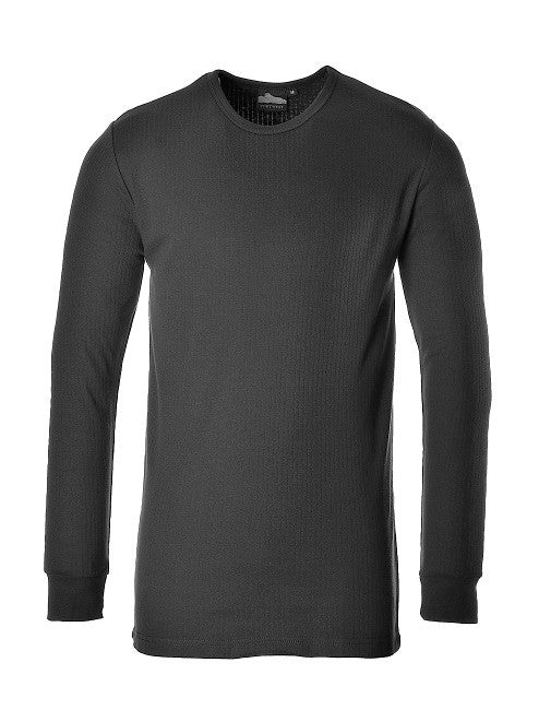 Langarm Thermo-T-Shirt / 50% Polyester - 50% Baumwolle / viele Farben