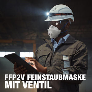 ProProtect Feinstaubmaske / FFP2V NR D mit Ventil / 20 Masken je Box